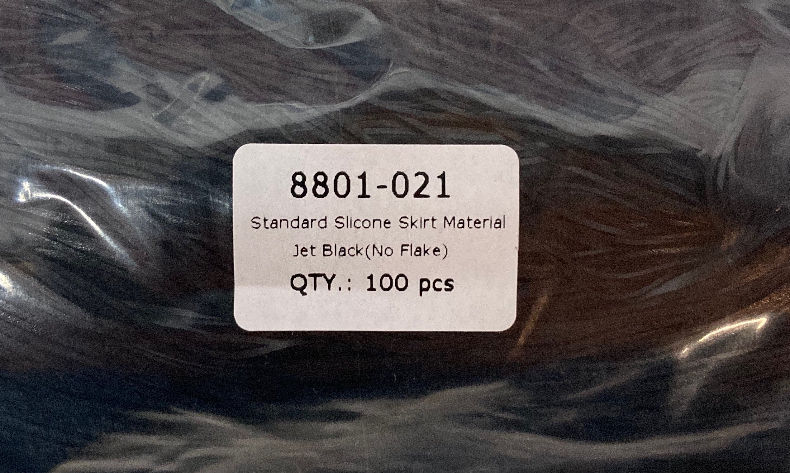 8801-021 / Jet Black (No Flake) | Silicone Tabs .com