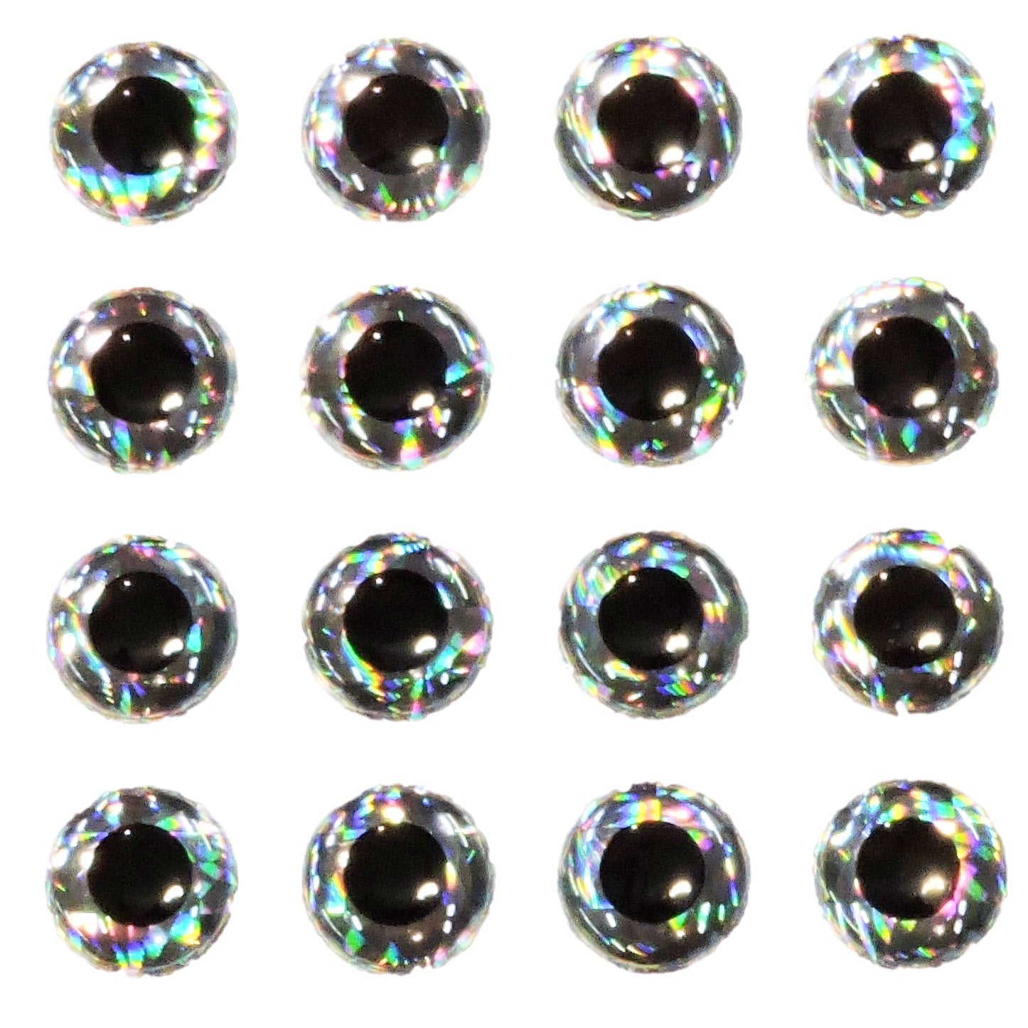 7mm (9/32) - 3D Holographic Eyes for Fly Tying and Lure Making (120 Count)